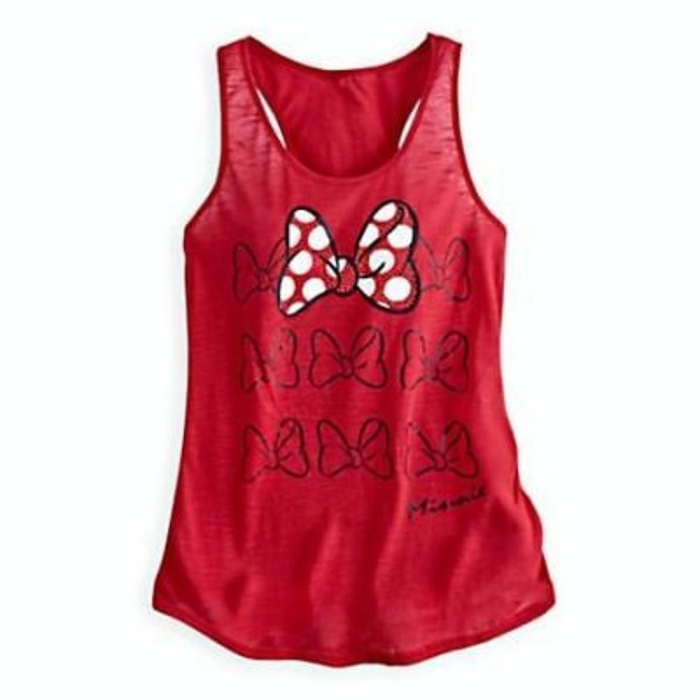 Disney Minnie Mouse Red Bow Tank Top